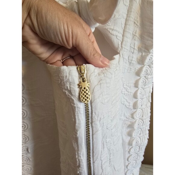 Lilly Pulitzer white mini strappy  dress women's size 8 - Picture 4 of 9